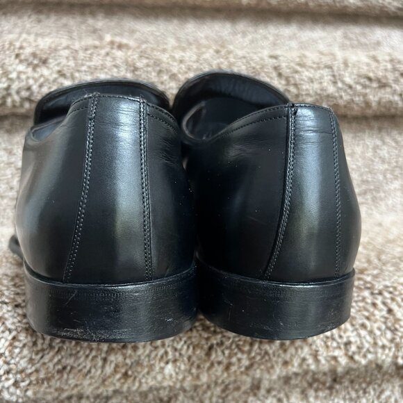 Gucci X Tom Ford Men\'s Vintage Black Leather Square-Toes Loafers. main image 8